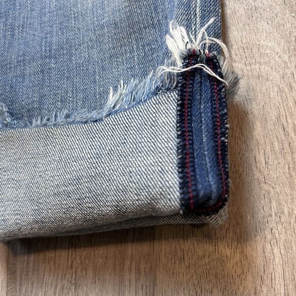 MOUSSY VINTAGE Diana Skinny Jeans Women's Size 30 Light Blue Wash Raw Hem - Picture 12 of 13